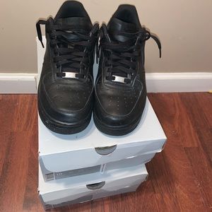 Black AirForce 1s
